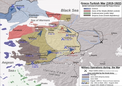 Χρονολόγιο της Μικρασιατικής Εκστρατείας [Α’ Φάση]