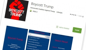 Βέλγιο: Η «Δημοκρατική Συμμαχία κατά του Ντόναλντ Τραμπ» έφτιαξε εφαρμογή για να μποϊκοτάρουν οι καταναλωτές εταιρείες που του ανήκουν ή τον στηρίζουν