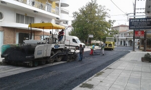 Εσωτερική οδοποιία τμημάτων οδών στον οικισμό Ν. Μουδανιών