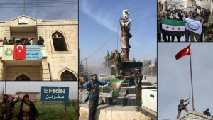 Συρία: Η τουρκική σημαία κυματίζει στην κουρδική πόλη του Αφρίν