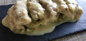 Λαχανοντολμάδες με αυγολέμονο και κρέμα