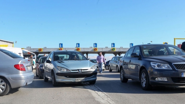 Περισσότερα από 18.000 αυτοκίνητα πέρασαν απο τα διόδια των Μαλγάρων, με κατεύθυνση την πόλη