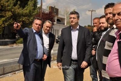 Αυτοψία στο τμήμα των 4 χιλιομέτρων, όπου εκτελούνται εργασίες μεταξύ της Ποτίδαιας και των Μουδανιών