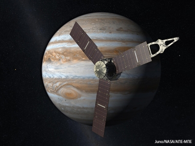 Το αμερικανικό διαστημικό σκάφος Juno πλησιάζει στον Δία