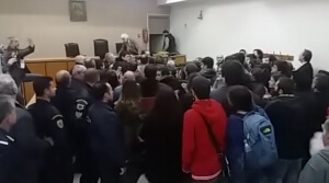 Νέα κινητοποίηση στο Ειρηνοδικείο από το κίνημα κατά των πλειστηριασμών