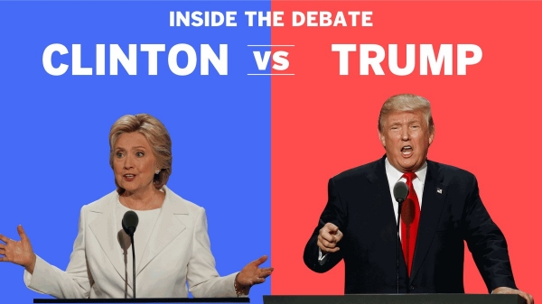 Χωρίς ξεκάθαρο "νικητή" η τηλεοπτική αναμέτρηση μεταξύ του Ντόναλντ Τραμπ και της Χίλαρι Κλίντον