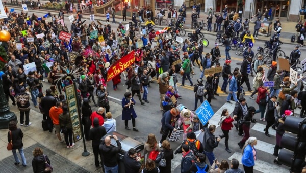 ΗΠΑ: Πέμπτη ημέρα κινητοποιήσεων στην χώρα κατά της εκλογής του Ντόναλντ Τραμπ στην προεδρία