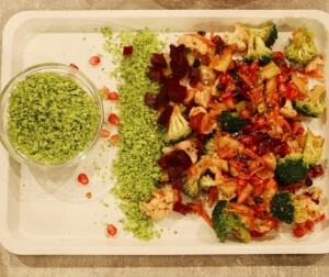 Σαλάτα ενέργειας με γλυκόξινο dressing (Boost salad)