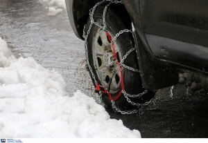 Πού χρειάζονται αντιολισθητικές αλυσίδες στην Κεντρική Μακεδονία