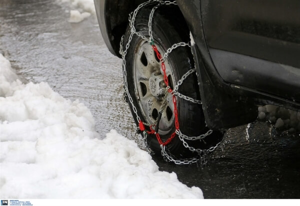 Πού χρειάζονται αντιολισθητικές αλυσίδες στην Κεντρική Μακεδονία