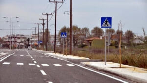 Έργα οδοποιίας περιοχής επέκτασης παραλίας Διονυσίου