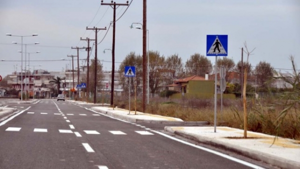 Έργα οδοποιίας περιοχής επέκτασης παραλίας Διονυσίου