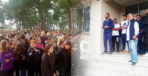 ΕΠΙΣΚΕΨΗ ΑΝΤΙΠΡΟΣΩΠΕΙΑΣ ΤΟΥ Π.Ο. ΤΡΙΓΛΙΑΣ ΣΤΟ ΕΝΙΑΙΑΟ ΛΥΚΕΙΟ ΤΗΣ ΠΟΛΗΣ (ΕΙΚΟΝΕΣ)